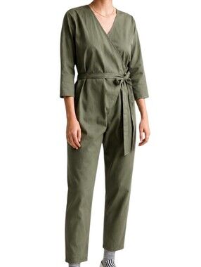Sotela Stella Jumpsuit Women Small Green Cropped